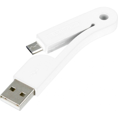 4smarts Компактен сгъваем microUSB кабел за мобилни устройства с microUSB вход - 4smarts FoldLink Micro-USB Mini Cable (бял)