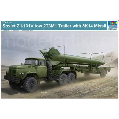 Trumpeter Soviet Zil-131V tow 2T3M1 Trailer with 8K14 Missil 1:35