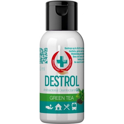 Destrol Antibakteriálny Dezinfekčný Gel GREEN TEA 50 ml