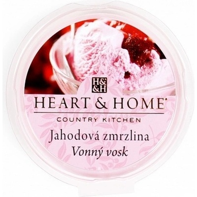 Heart & Home sójový prírodný voňavý vosk Jahodová zmrzlina 27 g