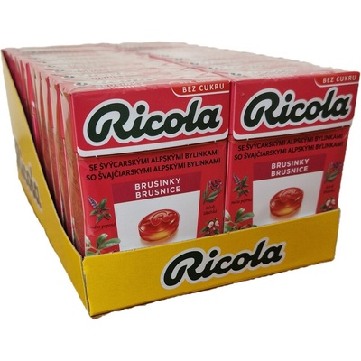 Ricola Brusinky Bonbóny bez cukru 20 x 40 g