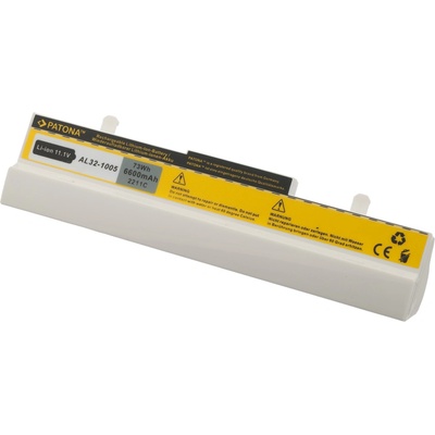 PATONA Батерия за Asus Eee PC 1001 / 1001H, бялоa, 6600 mAh (2211)