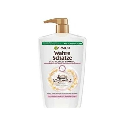 Garnier pravé poklady zklidňující šampon na vlasy s jemným ovesným mlékem šampon Unisex 1000 ml