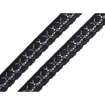 Elastická krajka 550126 - černá