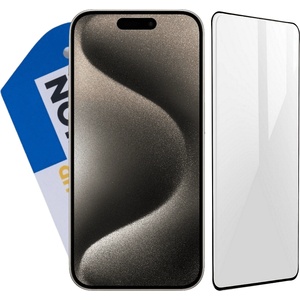 ofisitebg Удароустойчив стъклен full протектор за Apple iPhone 15 Pro