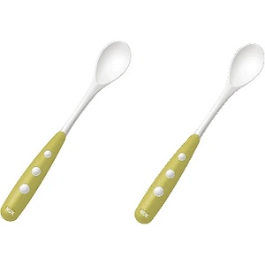Nuk Пластмасови лъжички NUK - Зелени, 2 брoя (10255053-Зелен)