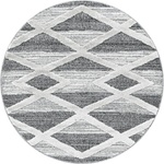 Ayyildiz Сив кръгъл килим ø 80 cm Pisa - Ayyildiz Carpets (PISA80804709GREY)