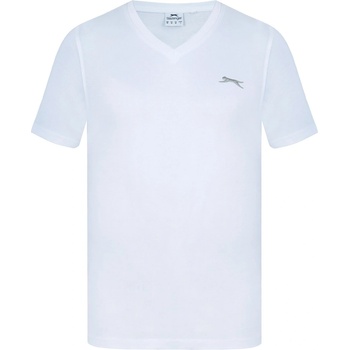 Slazenger Мъжка тениска Slazenger V Neck T Shirt Mens - White