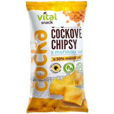 Vital Chips čočkové s mořskou solí 65 g