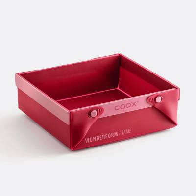 coox Сгъваема форма за печене (тава) COOX WUNDERFORM SQ в червен цвят - 19, 5 х 18 х h7 см (COOX 1210-302)