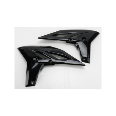UFO kryty chladiče YAMAHA YZF 250 11-13, WRF 450 12-15 barva černá