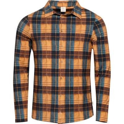 Chillaz Мъжка риза с копчета Chillaz Sebastian 2.0 Shirt - Ochre Geyblue - размер M (033-2328-1214)