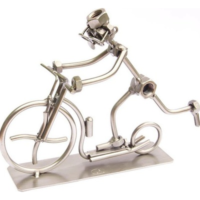 Kovová figurka Koloběžka muž 16 cm