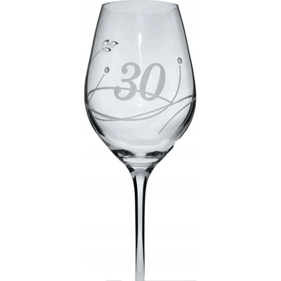 Swarovski Sklenice na víno s krystaly jubileum 30 360 ml