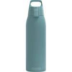 SIGG - Insulated drinking bottle - Thermos bottle Shield Therm One Morning Blue carbonated drinks - Leak-proof - Dishwasher safe - BPA-free - 90% recycled stainless steel - Gray blue - 1L - 6021.40