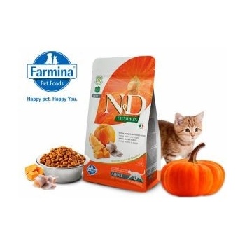 N&D Cat Grain Free PUMPKIN HERRING 1,5 kg