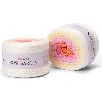Yarn Art Rosegarden 302 oranžová, růžová, žlutá, smetanová