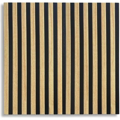Impol Trade samolepící panely PE2 66,5 x 66,5 cm lamely světle hnědé 1ks