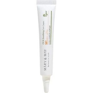 Mary&May Cica Soothing Sun Cream SPF50+/PA++++ MINI - Успокояващ и хидратиращ слънцезащитен крем MINI 12мл