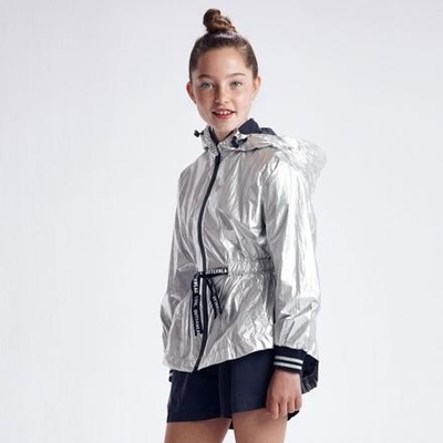 Mayoral 6472 dívčí jarní kabátek stříbrný – Zboží Mobilmania