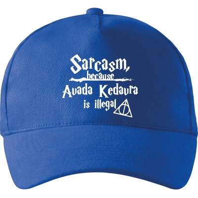 Harry Sarcasm because Avada Kedavra is illegal so zahnutým šiltom a látkovou sponou Kráľovská modrá