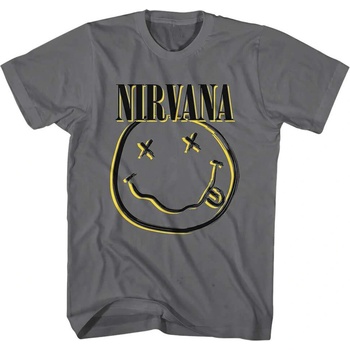 Nirvana Inverse Happy Face Charcoal Grey L Риза (NIRVTS13MC03)
