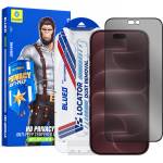 Blueo Стъклен протектор за iPhone 18 Pro Max - Anti-Peep Privacy Glass with Applicator Pro - Blueo - Черен