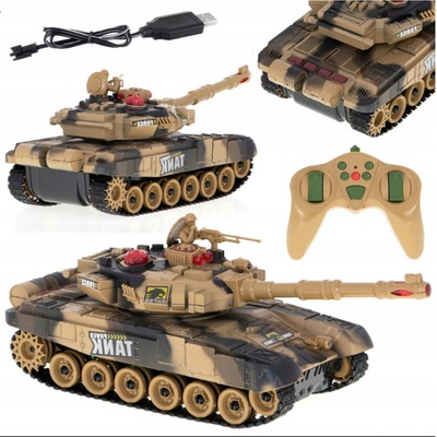 IQ models Infra RC tank T-80 No.9995 s dobíjecím packem USB+adaptér 2,4 GHz písková RTR 1:32