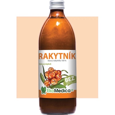 EkoMedica Rakytník 100% rakytníková šťava 0,5 l