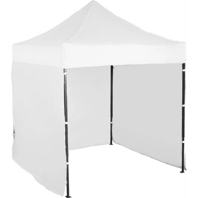 Expodum Nůžkový stan 2x2m ocelový Bílá 3 boční plachty