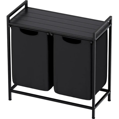 Mark Adler Кош за пране Mark Adler Tidy 2.0, 2 x 41 литра, Черен (Tidy 2.0)