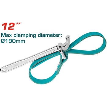 Total tools Ключ за маслен филтър с ремък total thtbpw1206, 30-190 мм (uni-09152)
