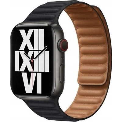 Apple Watch 45mm Leather Band S/M Midnight ML813AM/A – Zboží Živě