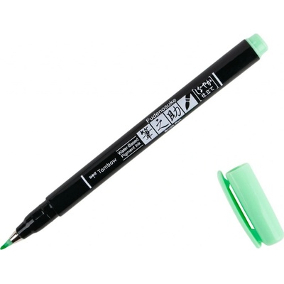 Tombow Brush Pen Fudenosuke pastel na čierny papier, light green (WS-BS86)