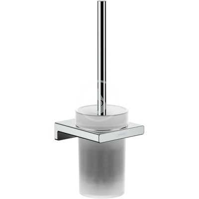 Hansgrohe AddStoris WC štětka nástěnná matné sklo chrom 41752000 – Zboží Dáma