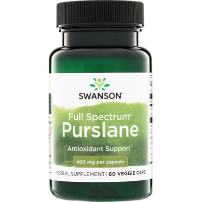Swanson Šrucha Purslane 400 mg 60 kapslí