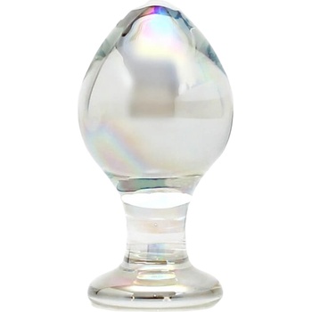 Image 1 of Rimba Zelda - конусовиден стъклен анален плъг (прозрачен)