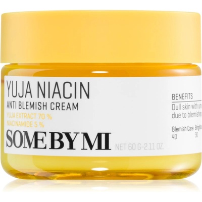 Some By Mi Yuja Niacin Anti Blemish Cream хидратиращ и озаряващ крем за лице за кожа с хиперпигментация 60 гр