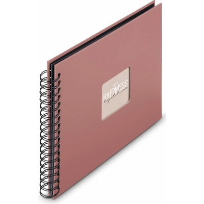 Hama album klasické spirálové FINE ART 28x24 cm, 50 stran, terra, černé listy – Zbozi.Blesk.cz