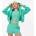 Jack Wills Суичър Jack Wills Crop Zip-Through Hoodie - Clover