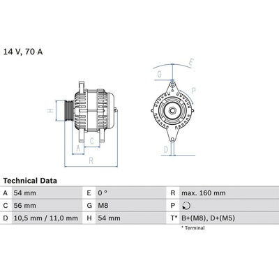 Alternátor BOSCH 0 986 041 260