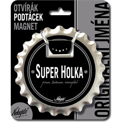 Nekupto Otvírák na pivo, podtácek - Super holka V.I.P. NKQ