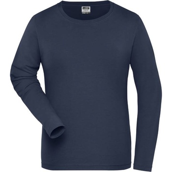 Daiber jn 1803 / Дамска еластична тениска с дълъг ръкав - тъмносиня 4xl (02180300314)