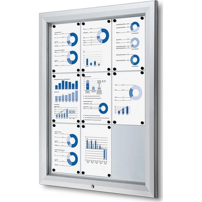 Jansen Display Exteriérová vitrína 9 x A4 805 x 1067 mm