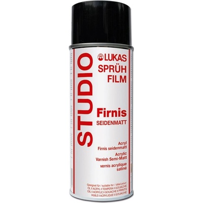 LUKAS STUDIO - Univerzálny akrylový lak v spreji 400 ml polomatný