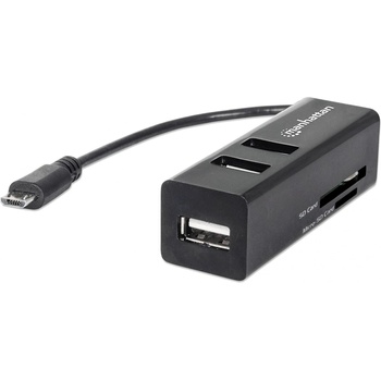Manhattan imPORT HUB 3xUSB 2.0 + Card Reader (406239)