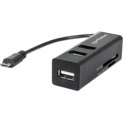 Manhattan imPORT HUB 3xUSB 2.0 + Card Reader (406239)