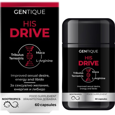 Gentique Longevity His Drive, 60 капсули, Gentique Longevity (190231)