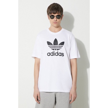 adidas Originals Памучна тениска adidas Originals Trefoil в бяло с принт IV5353 (IV5353)