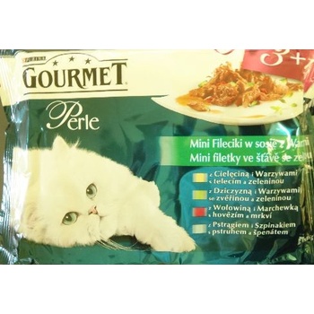 Friskies Cat GP 4 ks zelené MINI FILETS 85 g